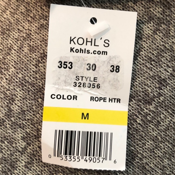 Haggar Gray Collared Long sleeve Sweater SzMedium - Picture 10 of 12